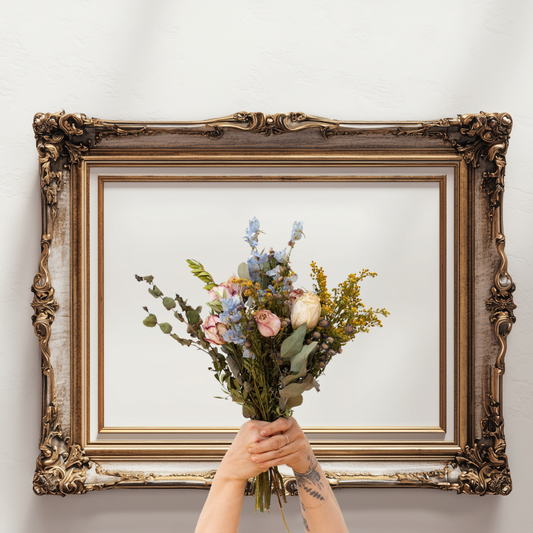 Bouquet de fleurs séchées