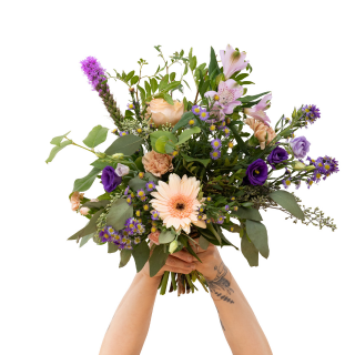 Bouquet de fleurs au crépuscule