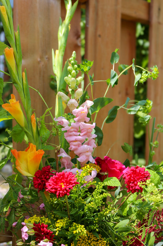Bouquet de fleurs locales