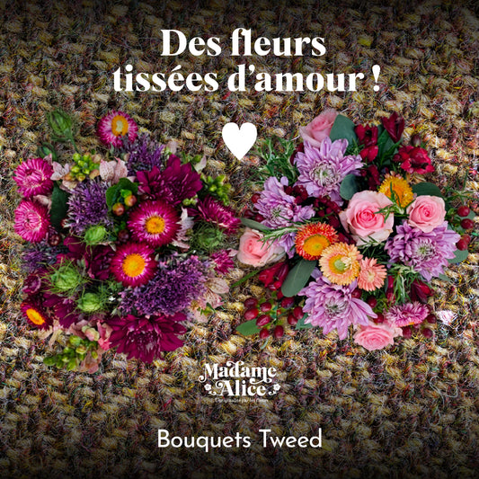 Bouquet Tweed │ Collection St-♥ fleurs Fleurs en textile