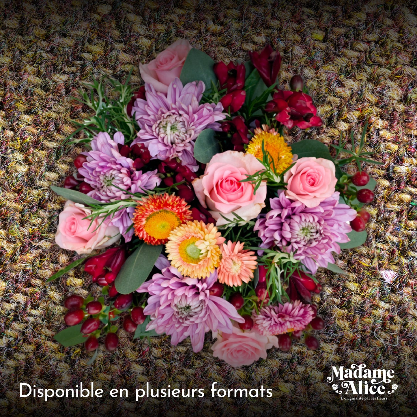 Le Bouquet Tweed │ Collection Fleurs en textile