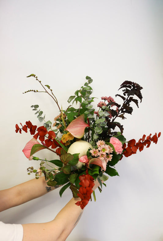 Bouquet Latte à la Citrouille & Framboise│ Collection Infusion d'automne