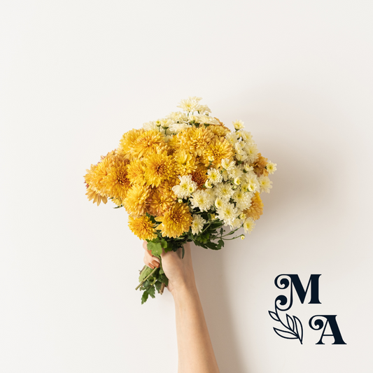 Bouquet de fleurs dans les champs