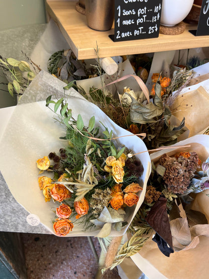 Bouquet de fleurs séchées